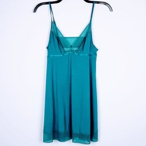 Victoria's Secret Slip Nightie Teal Green